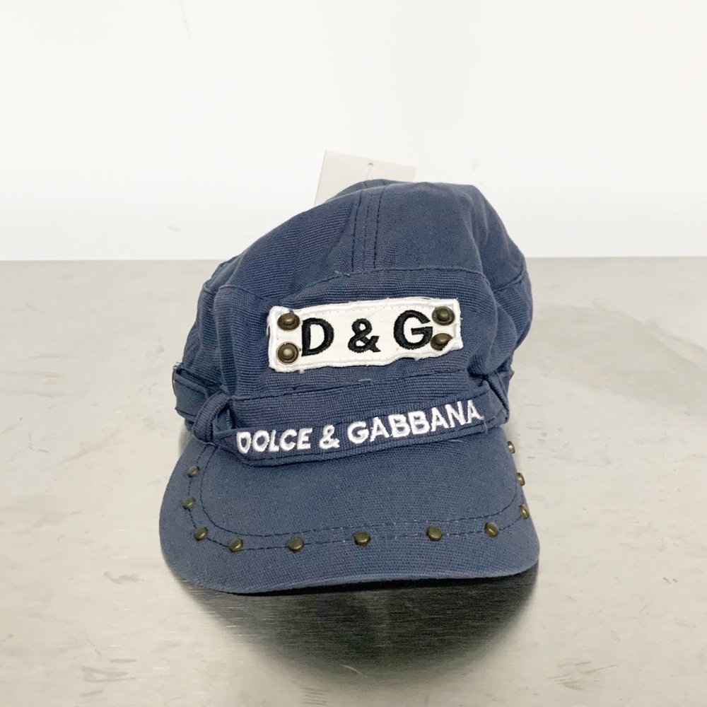 Dolce & Gabbana | Navy Blue Studded Hat NEW